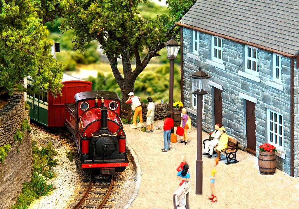 Узкоколейная железная дорога KATO Small England Prince Red, модель паровоза KATO/PECO (ОО-9) 51-201Б