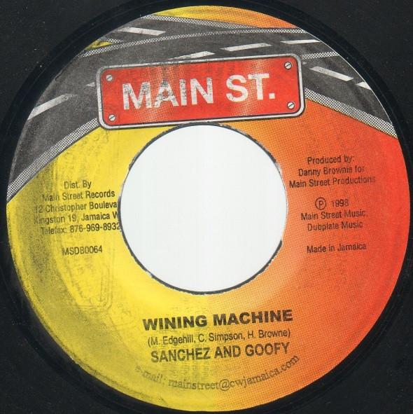 7-дюймовая пластинка SANCHEZ GOOFY GOOFY Wining Machine Bad Mind NONE Main St. 1998 Ямайка Регги Ска Даб Б/У