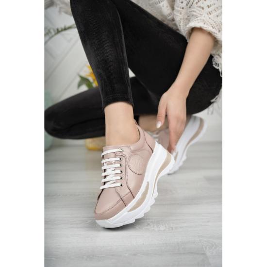 Обувь и сандалии Женские повседневные кроссовки из натуральной кожи