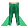 Mens Mermaid Pants King of the Seas Costume Elastic Waist Metallic Shiny Fishscale Print Tights Leggings