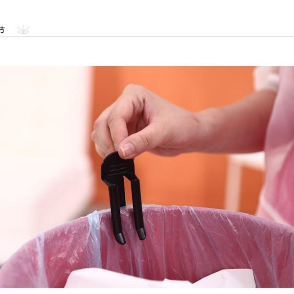 1/2Pcs Practical Plastic Garbage Bag Clip Fixed Waste Bin Bag Holder Rubbish Clip Trash Can Clamp Kitchen Bathroom Gadgets