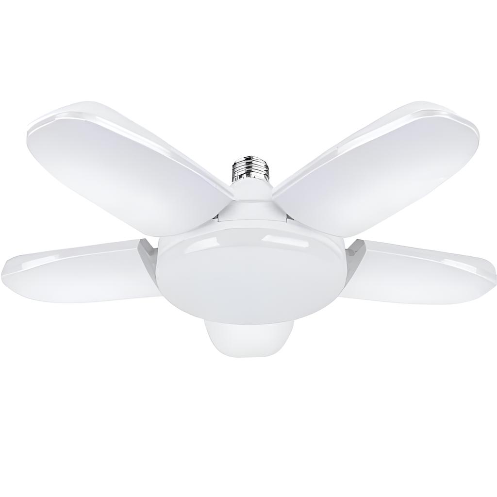 Лампа светодиодная HOMZY E27 с лопастями вентилятора и таймером 220В110В 28Вт 200Вт Складная светодиодная промышленная лампа для дома, потолочного освещения, гаражного освещения