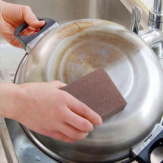 3/4/5Pcs Emery Cleaning Sponge Nano Carborundum Wipe Sponge Brush Rust Eraser Pots Pans Sink Grill Cleaning Scrubber Scouring Pad
