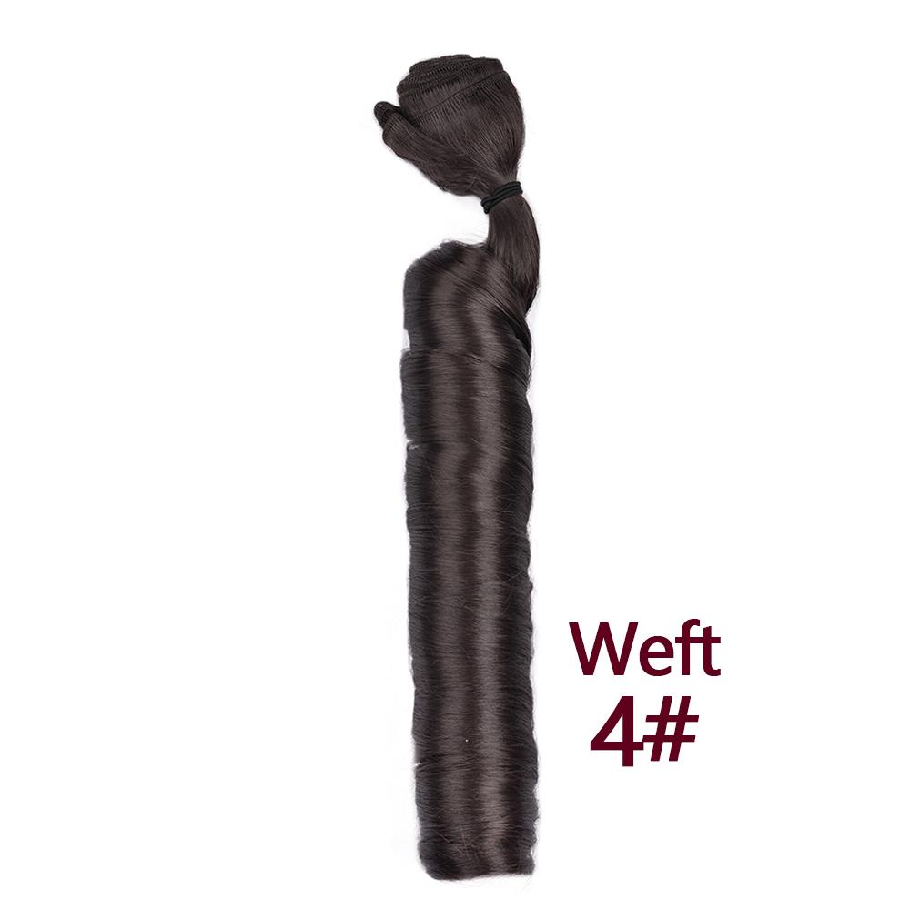 24Inch French Curl Synthetic Hair Extensions Loose Wave Pre-Stretched Braiding Hair Bulk & Weft Crochet Braids Bundles