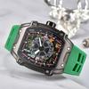 Трансграничные часы мужские мужские люминесцентные кварцевые часы персонализированные часы модных интернет-знаменитостей бочкообразной формы j