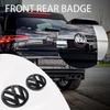 For VolkswagenMK6 1/2Pcs Car Front Bonnet Grill Badge Rear Trunk Emblem Logo Cover Not Affect ACC For Volkswagen VW Golf 6 MK6 2010 2011 2012 2013