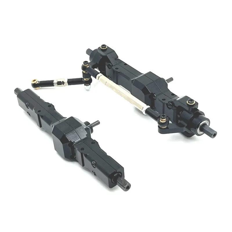 Popu For RC Car Upgrades Parts Accessories WPL Metal Front and Rear Axle Set WPL C14 C24 C34 C44 B14 B24 1/16
