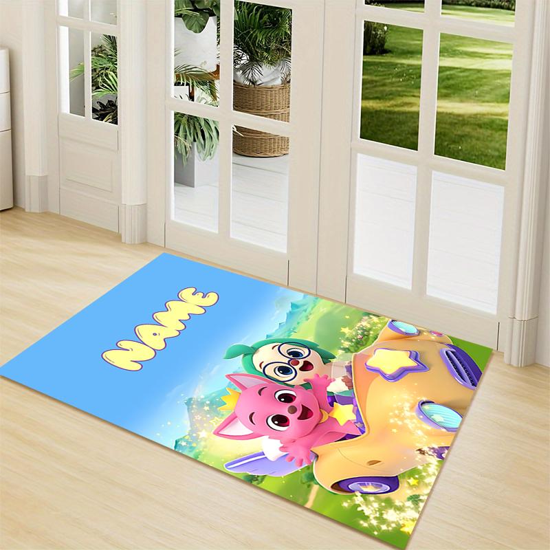 Custom Name "Adventure Car" Carpet Rug Customizable Soft Washable Anti-Slip Home Living Room Sofa Mats Personalized Rug. 0909175