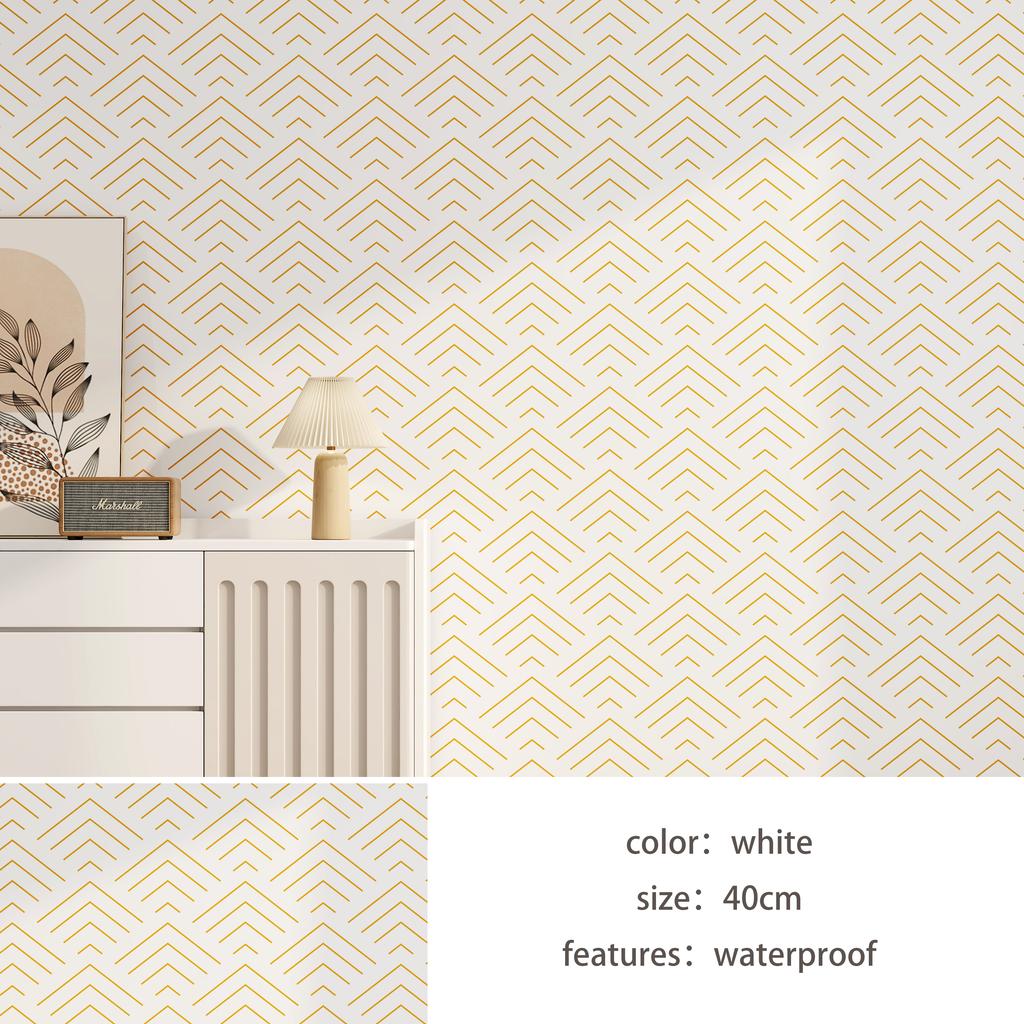 Водонепроницаемый влагостойкий европейский современный 40см наклейка на стену утолщенные фоновые обои украшение комнаты спальня полосы