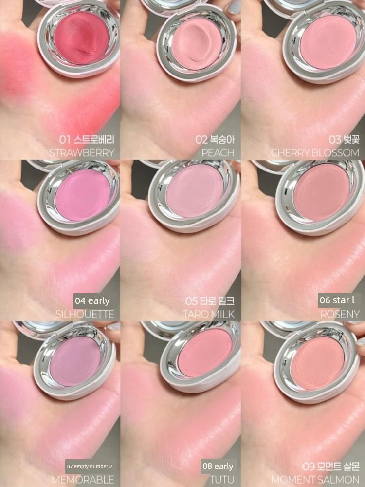Korean Tooq Single-Color Blush Cream, Smooth and Vibrant, Brightening and Hydrating, Natural New Color 12/13