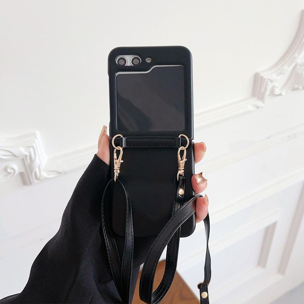 Чехол со съемным ремешком через плечо и регулируемой длиной для Samsung Galaxy Z Flip 5 4 3 S23 S22 Ultra Plus S23 FE A52 A53 A54 A24 A25/iphone 15 14 13 12