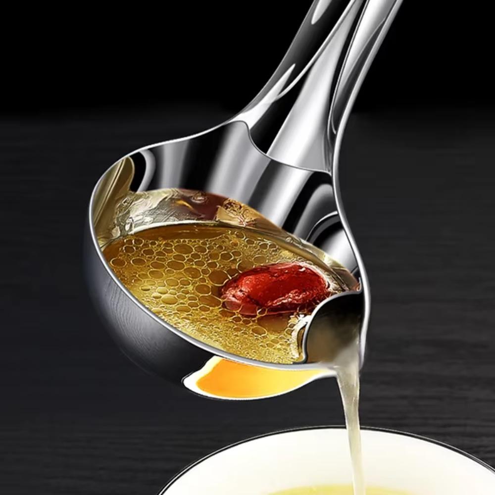 Ложка-дуршлаг из нержавеющей стали, дуршлаг для супа, кухонный подливочный жир, сепаратор для супа, йогурт, масло, шумовка, ложка, кухонные принадлежности