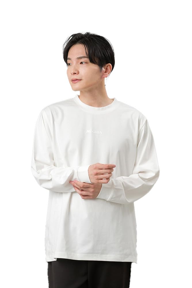MIKASA Футболка с длинным рукавом, цвет вне белого, XL (унисекс) 2601-OWXL