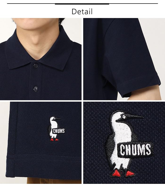 Рубашка поло Oversized Booby Polo Shirt Navy [Chums] Мужская