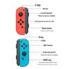 Совместимые контроллеры Joy-Con для консоли Switch 1-го поколения со съемным слайд-креплением и ремешком на запястье