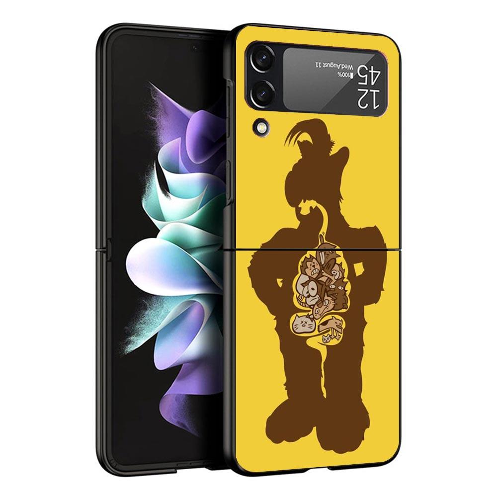 A-Alf TV Series Black Phone Case For Samsung ZFlip7 ZFlip6 ZFlip5 ZFlip4 ZFlip3 5G Hard Protective Galaxy Z Flip 3 4 5 6 7