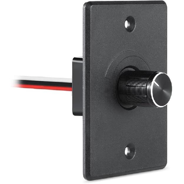 Acegoo 12V Dimmer Switch, RV Light Dimmer High Side PWM Dimming Switch for Boat Camper Trailer Van Truck Cars, Works with LED Light Fixture, Halogen,