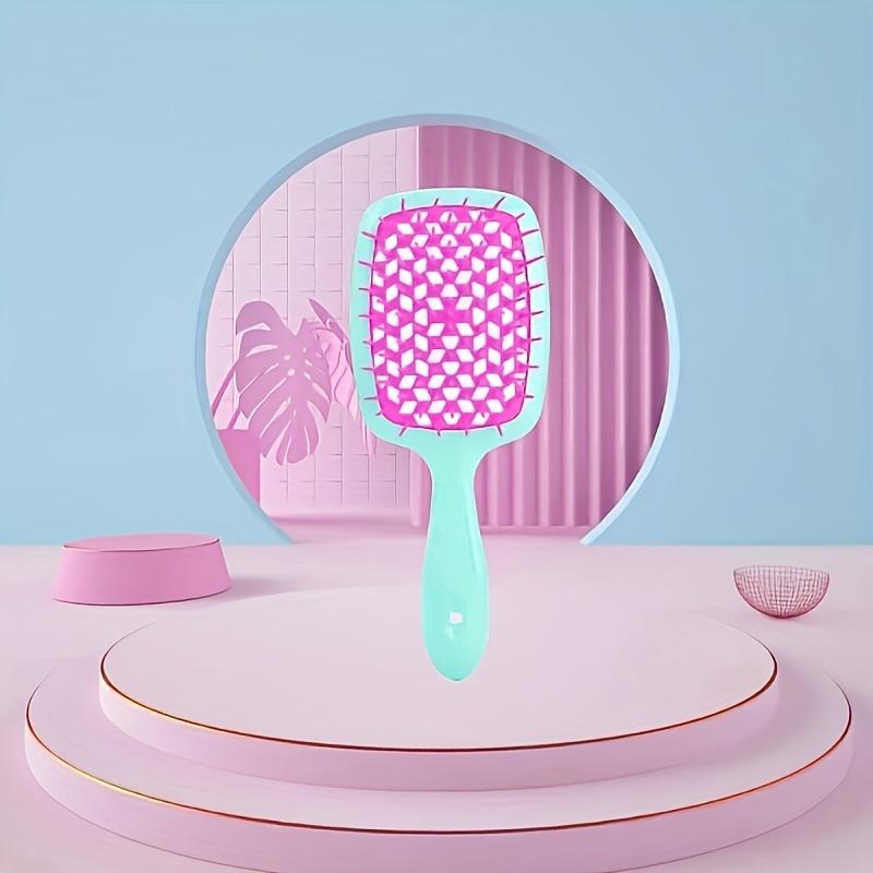 Вентилируемая щетка для распутывания волос, эргономичная ручка, массаж головы, влажная и сухая, длинные вьющиеся, пушистые волосы, сотовая расческа для женщин и девочек, парикмахерский инструмент