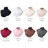 Women Muslim Modal Fake False Collar Islamic Hijab Extensions Turtleneck High Neck Cover Warmer Half Tops Hijab Scarf Crop Wrap