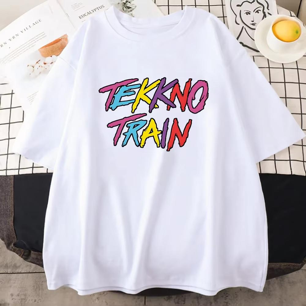 Tekkno Train Электрический Callboy Футболки с коротким рукавом Хлопок Мягкая футболка Повседневные Женские Мужские Летние Футболки Гранж Мода Футболка Топ