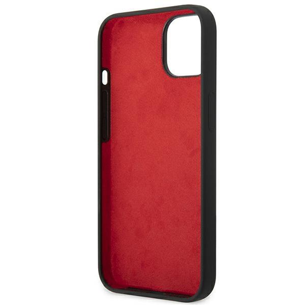 Ferrari Fehcp14Ssibbk Iphone 14 / 15 / 13 6.1 Черный/Black Жесткий чехол Силикон Металл Логотип