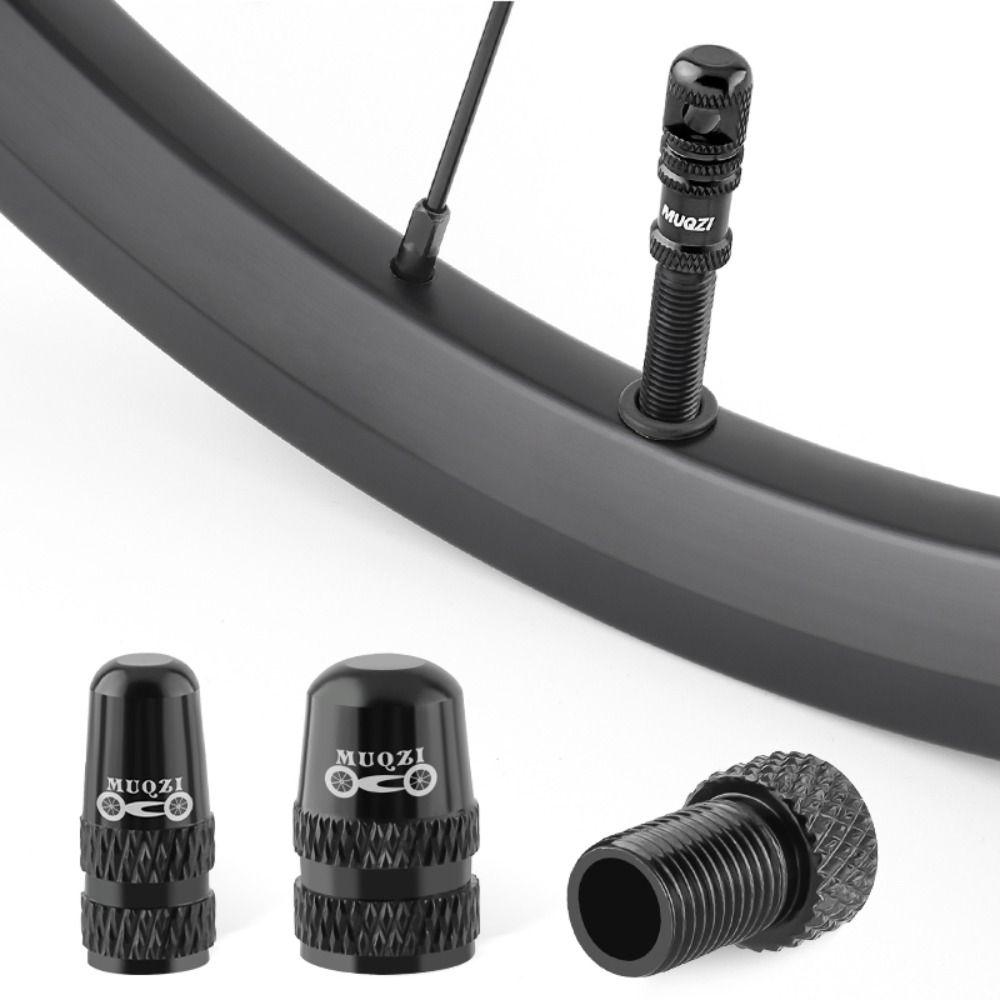 Aluminium Zinc Zinc Alloy Tubeless Tire Valve Cap Set CNC Presta/Schrader Tire Valve Cap Racing Road Bicycle