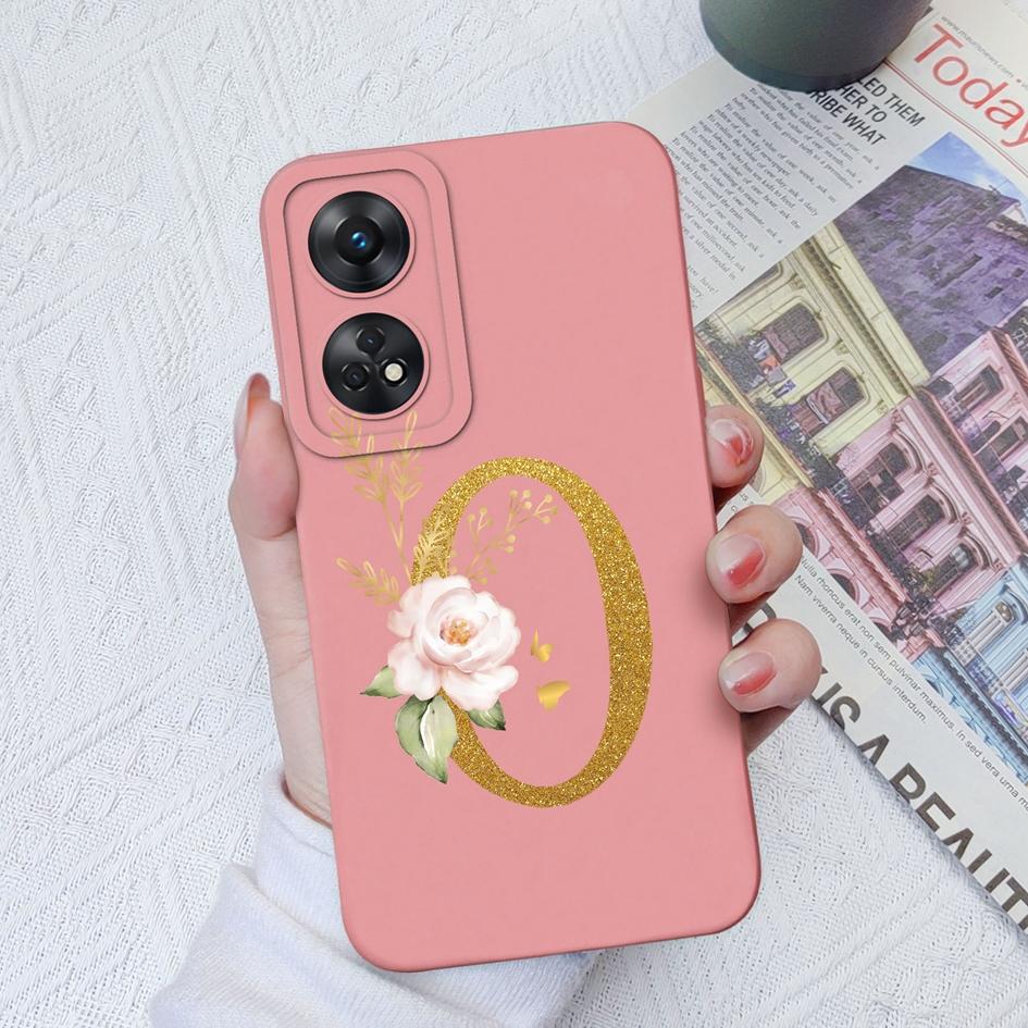 Чехол для телефона для Oppo Reno2 Reno3 4G 5G 4 5 Lite Pro, модный чехол для пары, цветочные буквы, матовый тонкий, мягкий силиконовый противоударный противоударный чехол для бампера Oppo