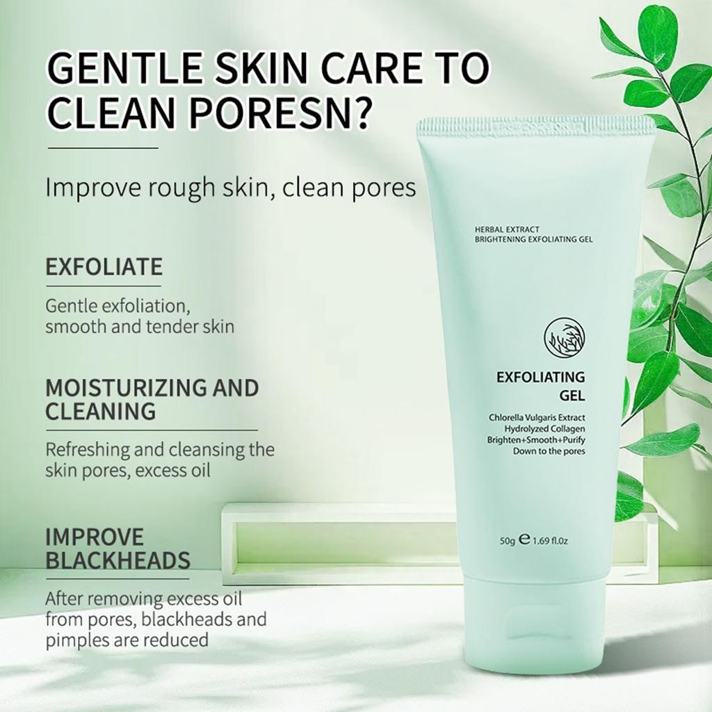 Травяной отшелушивающий гель для лица Очищающий гель Крем для мертвой кожи