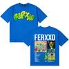 Singer Feid FERXXO CALIPSIS Concert Merch Tshirt Unisex Women Summer T Shirt Teenagers Cotton Oversized Crewneck Tshirt Streetwear