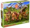 In 1000 Piece Jigsaw Puzzle Big Dinosaur World X [Made Japan] (49 72cm)