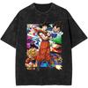 Летняя ностальгическая футболка Dragon Ball 2026 100% хлопок Плотная стираная ретро оверсайз мужская с принтом аниме стритвир унисекс