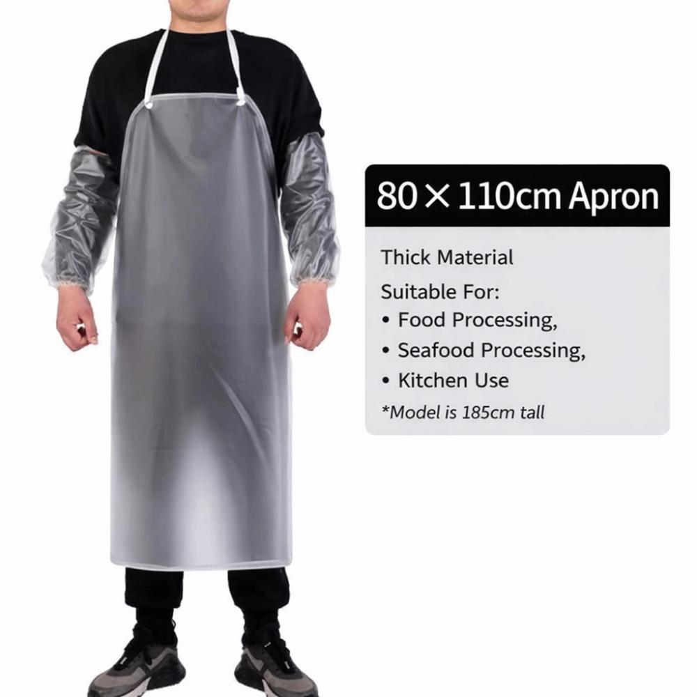 Waterproof Cafeteria Apron Thickened Work Apron Durable Kitchen Apron  for Men Women