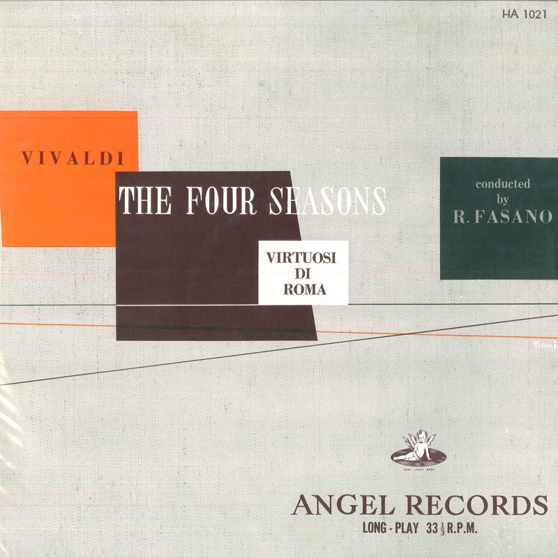 LP Record R.FASANO VIRTUOSI DI ROMA Vivaldi Four SEASONS HA1021 ANGEL Japan Classical Used