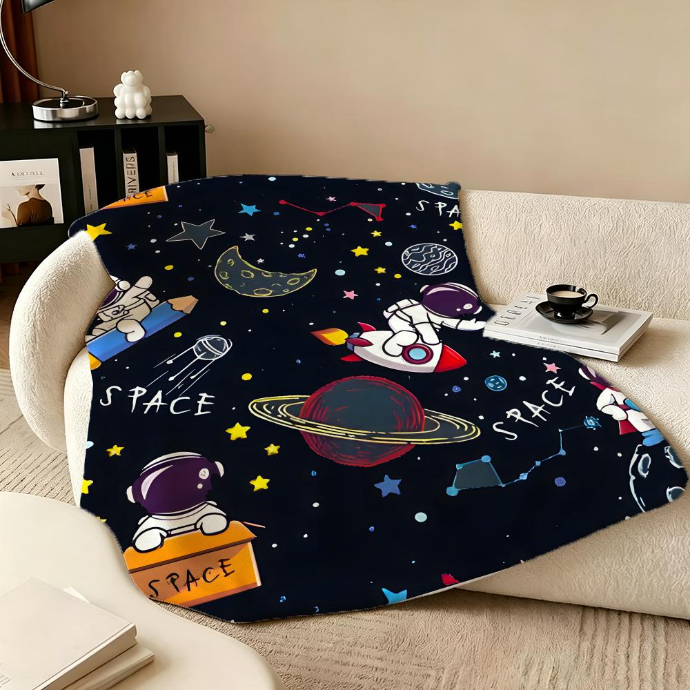 Scenery O-Outer Spaces Throw Flannel Blanket Perfect for Sofa Office Bed Travel Sleep Read Relax Camping four season use