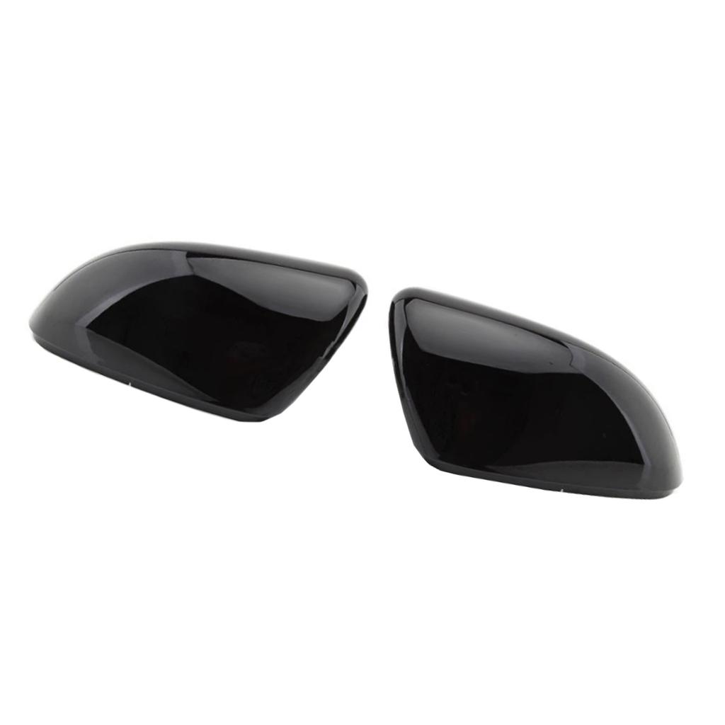 2 шт. Глянцевые черные накладки на зеркала заднего вида для VW Golf MK6 2009-2013