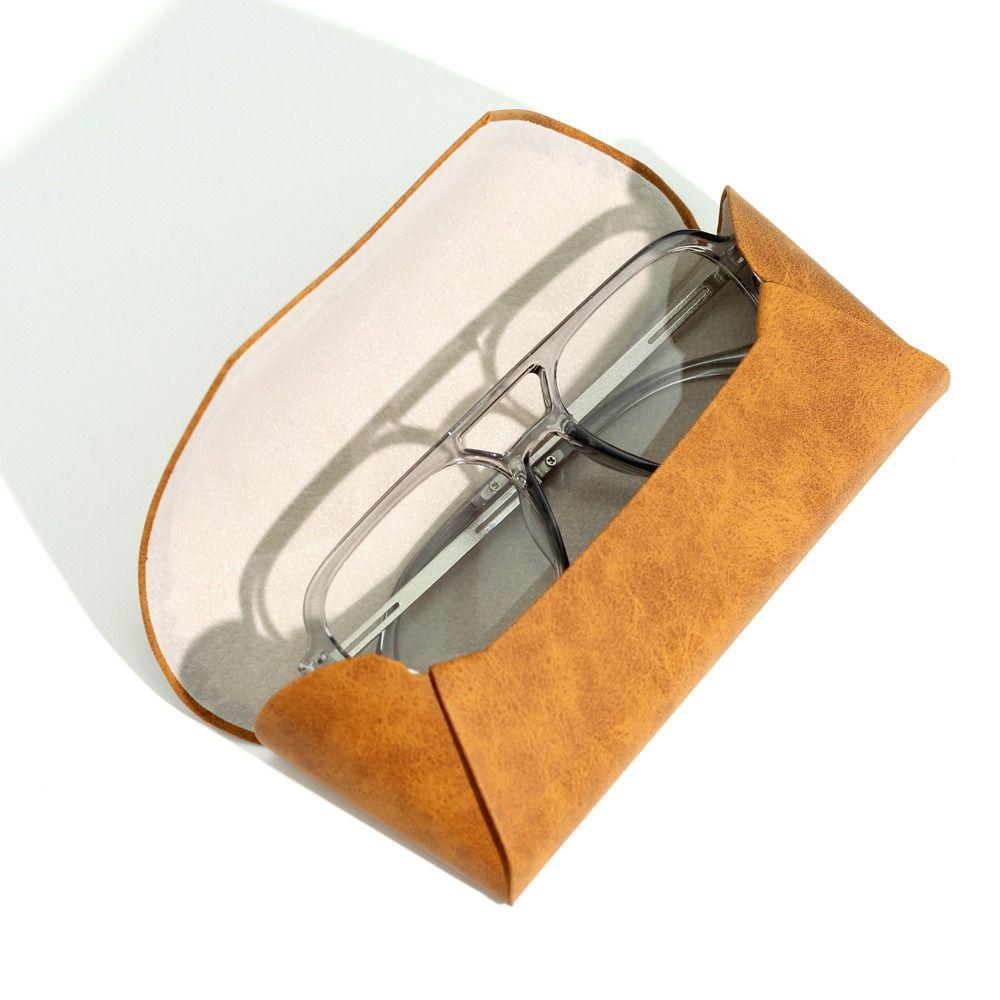 PU Leather Glasses Boxes Holder Stress Resistance Myopia Glasses Case Sunglasses Bag Men Women