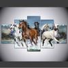 Hd печать холст картина 5 шт. животное лошадь палка на стену для гостиной украшение дома модульная рамка для картин