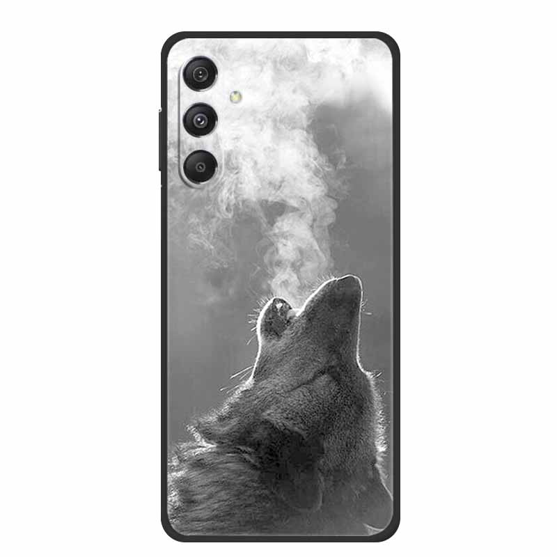 For Samsung A16 5G Phone Case Cover Lion Wolf Tiger Black Silicone Soft Back Cover Cases For Samsung Galaxy A16 Case A 16 Coque