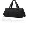 Unisex Duffle Bag Waterproof Gym Tote with Shoe Compartment Wet Pocket Carry on Weekender Duffel for Men Women Sports Travel Fitness