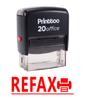 Printtoo REFAX Self Inking Rubber Stamp Office Стационарный пользовательский штамп-черный