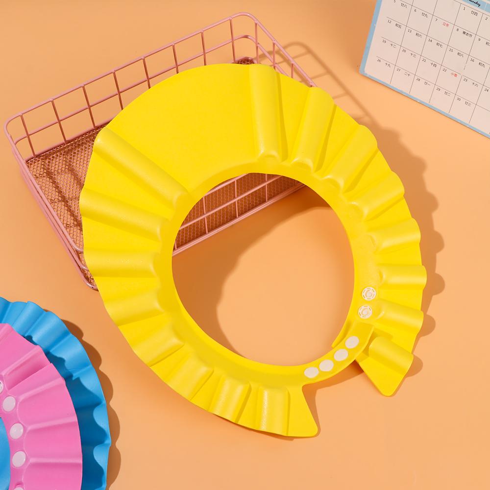 Регулируемый щиток для мытья волос, водонепроницаемый козырек для защиты ушей и глаз, шапочка для душа для детей, шапочка для мытья шампунем