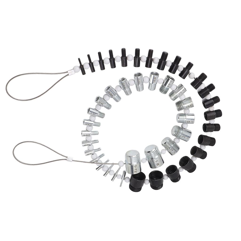 Nut and Bolt Thread Checker 44 Male Female Thread Identifier Gauges 23 Inch and 21 Metric Sizes