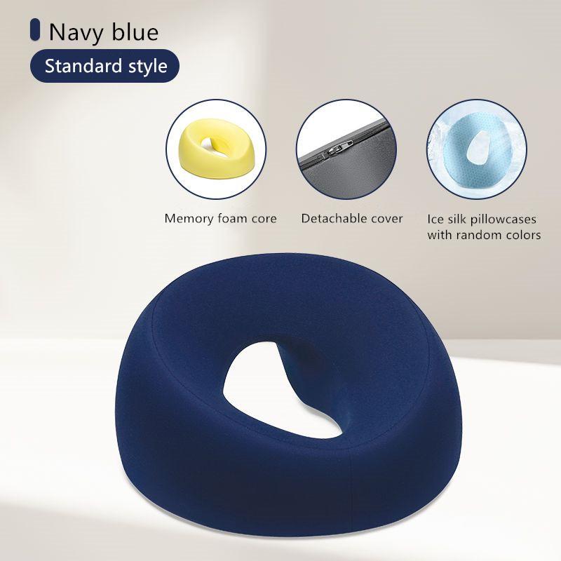 Soft Face Down Pillow Ergonomics Lying Down Pillow Memory Foam Breathable Head Rest Support Spa Massage Table Chair Foam Pillow