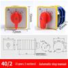 40/2 (3-position 2-section) automatic/manual stop