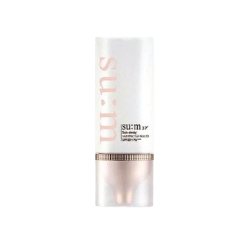 Су:m37 Sun Away Multi Effect Sun Block AD SPF50+ PA+++ (50 мл) – Ферментированные растительные экстракты / Солнцезащитный и увлажняющий крем с тонирующим эффектом