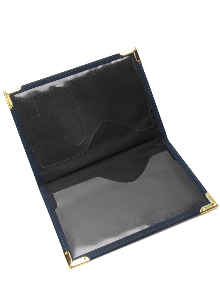 Australia Passport Holder: Slim Leather with Copper Details and Ticket Pocket