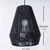 Weave Rope Lampshade Lighting Fixtures Rustic Decoration Hanging Lamp Shade for House Hallway Living Room Home Dining Room