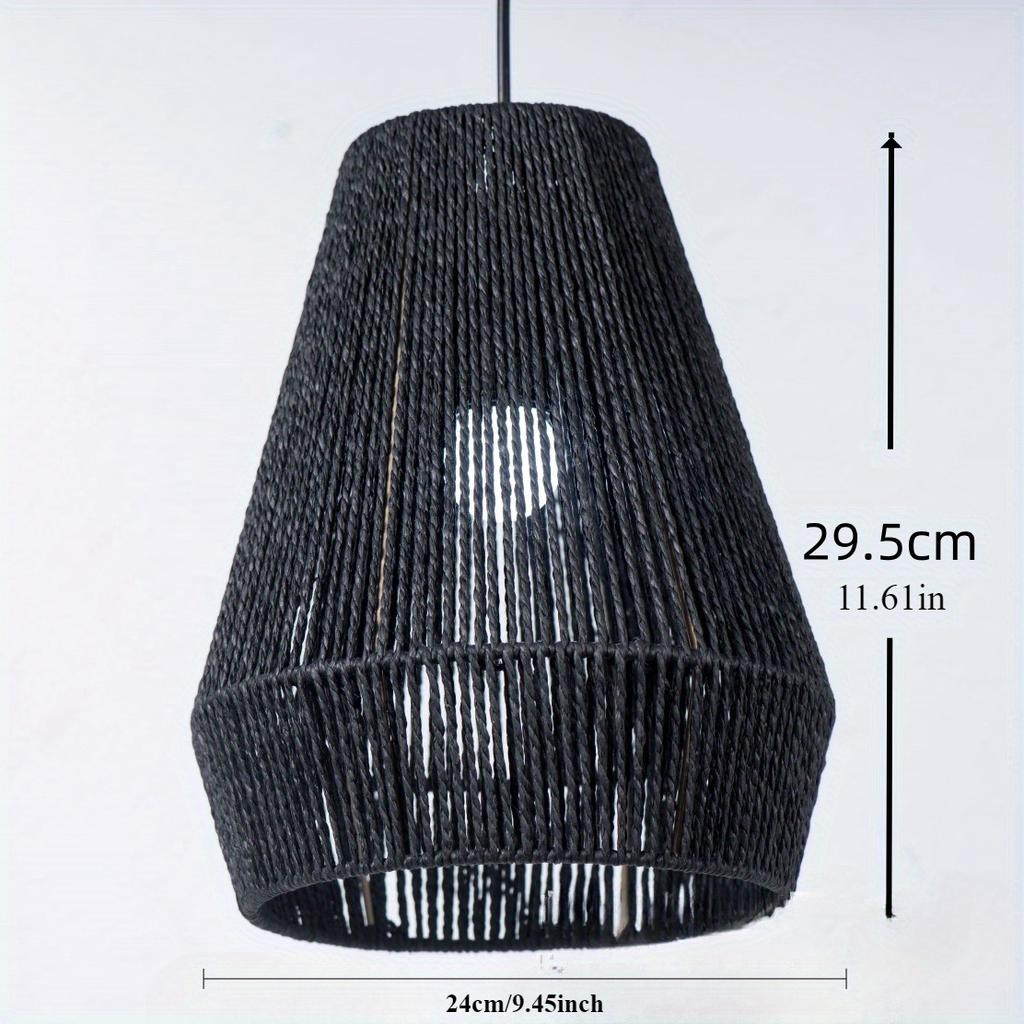 Weave Rope Lampshade Lighting Fixtures Rustic Decoration Hanging Lamp Shade for House Hallway Living Room Home Dining Room