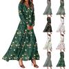 Женские летние платья Повседневные платья макси с длинным рукавом Милые платья макси с цветочным принтом Платья для гостей на свадьбу Легкие платья