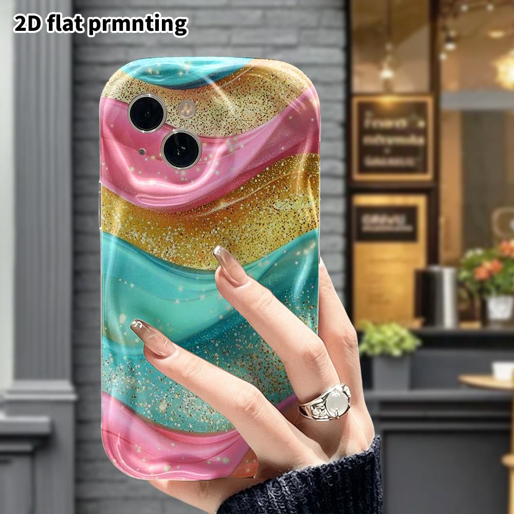 Phone Case: 2D flat, fits iPhone 12 Pro to 18, phone accessory, glitter background, perfect Christmas and Halloween gift